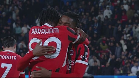 Il gol di Abraham nel recupero fa impazzire il Milan: Inter battuta 3-2 - Supercoppa Italiana 2025 Video