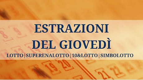 Estrazione SuperEnalotto, Lotto e 10eLotto del 8 maggio 2025: i numeri vincenti