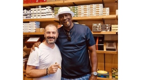 Michael Jordan a Milano per fare scorta di sigari da suo amico della Casa del Habano