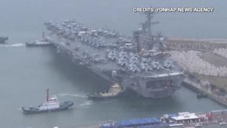 Portaerei Usa in Corea del Sud per esercitazione militare congiunta