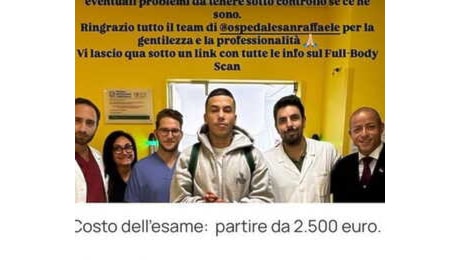 Sfera Ebbasta e il post per consigliare uno speciale check - up da 2.500 euro al San Raffaele, è polemica: Chi non è privilegiato aspetta mesi per una visita