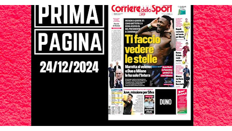 Prima pagina Corriere dello Sport: dura risposta di Marotta a Cardinale