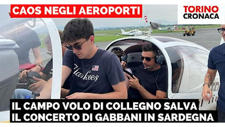 Anche Gabbani fermato dal blocco informatico, il suo concerto in Sardegna salvato dall'Aeroclub di Collegno - GUARDA IL VIDEO