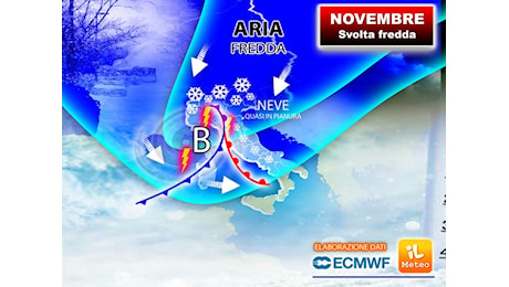 Meteo: già da metà Novembre il Generale Inverno (con la Neve) anche sull'Italia, gli aggiornamenti