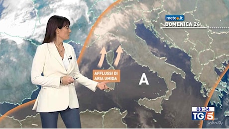 Meteo, dal 25 novembre aria più mite e debole perturbazione