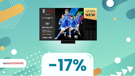 Porta il gaming al livello successivo con questa smart TV TCL da 75, oggi IN SCONTO!