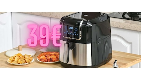 Friggitrice ad aria 8 in 1 da 6,5L a prezzo folle, solo 39€ su Amazon