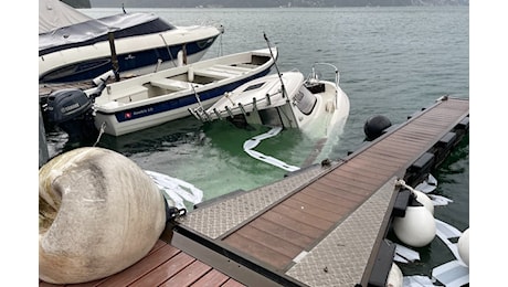 Diverse barche danneggiate sul Ceresio a causa del maltempo