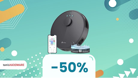 Sconto del 50% sul robot aspirapolvere che ti fa scegliere dove passare