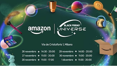 Amazon Black Friday Future: a Milano un pop-store ultra-interattivo