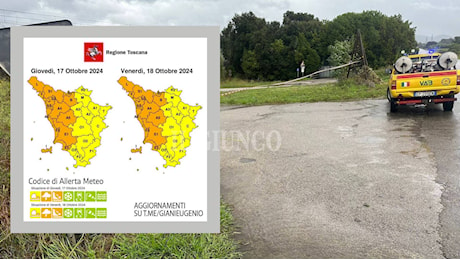 Allerta meteo arancione: temporali e rischio idrogeologico da oggi pomeriggio