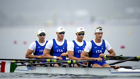 Grande Italia nel canottaggio: il quattro di coppia maschile è d'argento