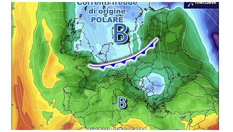 Meteo Italia, freddo polare in arrivo: crollo delle temperature e piogge