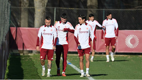 Trigoria, Roma in campo a due giorni dal Milan: out Cristante (FOTO e VIDEO)