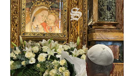 La prima visita fuori dal Vaticano di Leone XIV a Maria Nostra Madre