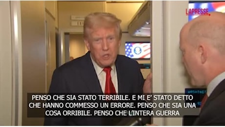 Trump sul bombardamento russo a Sumy: «Terribile, ma mi hanno detto che si è trattato di un errore»