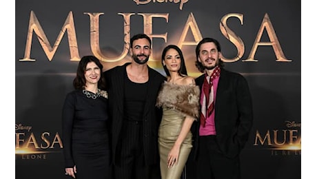 Mufasa - Il Re Leone, red carpet per i doppiatori Elodie, Mengoni, Elisa e Luca Marinelli. FOTO