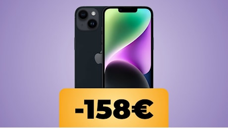 Apple iPhone 14 da 128 GB è in sconto su Amazon Italia a un nuovo prezzo minimo storico