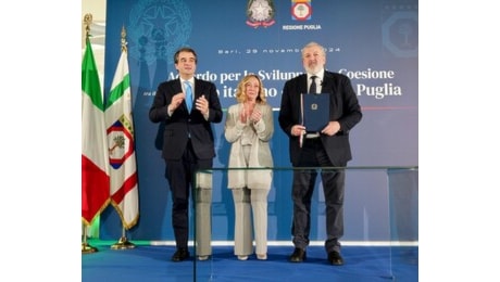 Accordo per lo Sviluppo e la Coesione del Governo Italiano con la Regione Puglia