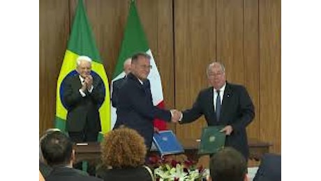 VIDEO: Mattarella in Brasile, firmati gli accordi di collaborazione su sostenibilità e ricerca