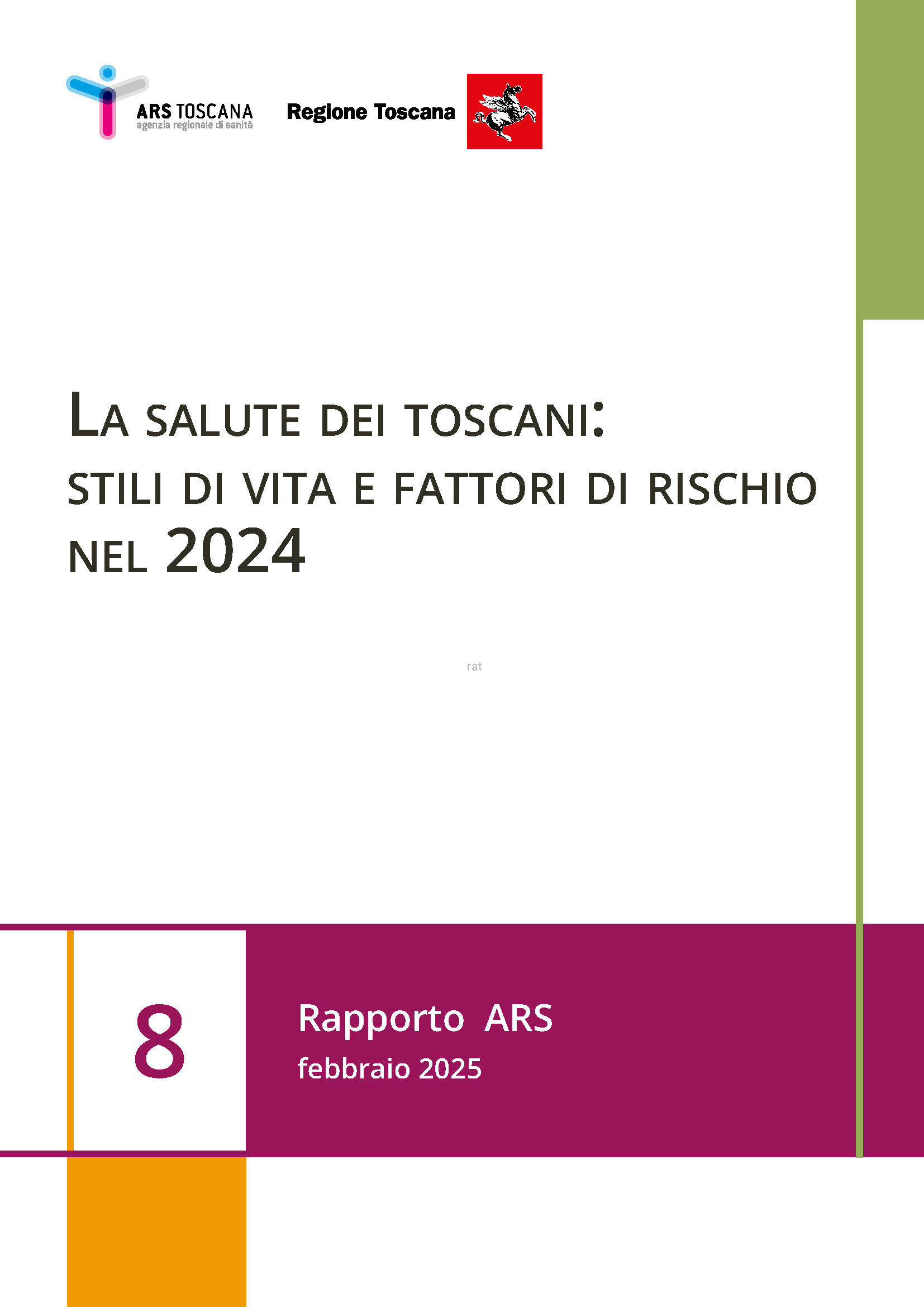 La salute dei toscani: stili di vita e fattori di rischio nel 2024