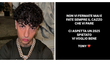 Tony Effe dopo il concerto a Roma: “Mi ha dato ancora più forza”