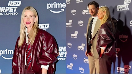 Il primo red carpet di Alessia Marcuzzi e Tommaso Inzaghi: mamma e figlio coordinati con le cravatte