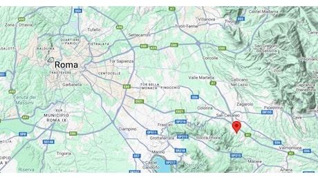 Scossa di terremoto di magnitudo 2.9 registrata in provincia di Roma, tra San Cesareo e Rocca Priora