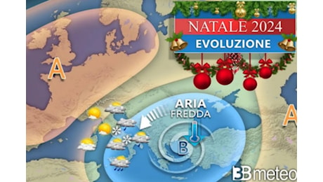 Bianco Natale per alcuni, gelido per tutti. Freddo, neve e venti forti fino a Santo Stefano