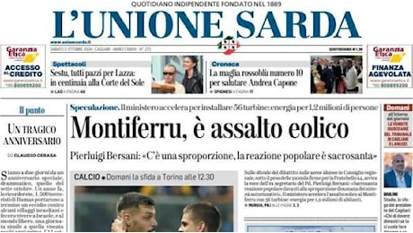 L'Unione Sarda - Cara Juventus, attenta a quei due