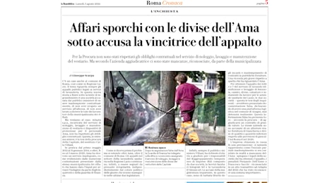 Affari sporchi con le divise dell’Ama sotto accusa la vincitrice dell’appalto