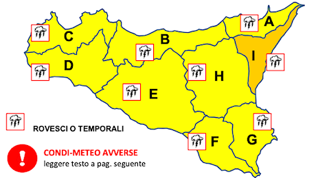 Allerta meteo arancione sul messinese jonico, scuole chiuse in diversi comuni