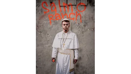 SALMO in versione Papa nel murales di TVBOY