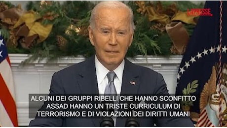 Biden: «Ribelli siriani dicono cose giuste ma quando si assumeranno responsabilità valuteremo parole e azioni»