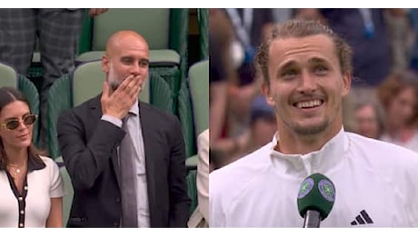 Zverev-Guardiola, che duetto sul centrale di Wimbledon: Mi alleni?