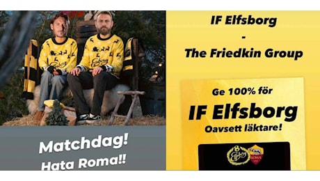 FOTO - I tifosi dell'Elfsborg suonano la carica: Siamo il calcio di una volta. E spuntano le foto di Totti e DDR