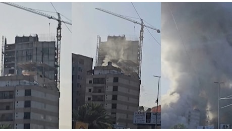 Libano, raid israeliano distrugge un edificio nei sobborghi meridionali di Beirut