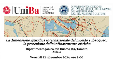 La dimensione giuridica internazionale del mondo subacqueo: la protezione delle infrastrutture critiche