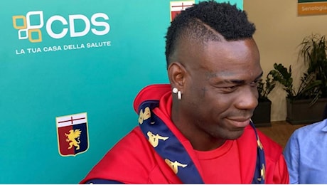 Genoa, ecco Balotelli: Non voglio parlare ma giocare. Vedrete se ho il fuoco dentro o no...