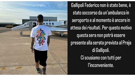 Fedez, nuovo malore e ricovero a Brindisi: cos'è successo (davvero) in aereo e come sta ora. «Curato con una terapia di anti-dolorifici, notte complicata»