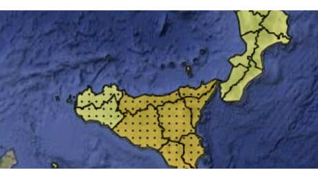 Allerta meteo arancione in Sicilia, previsti temporali e forti venti