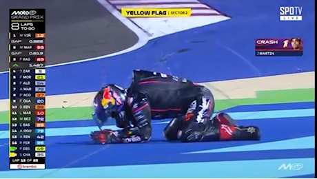 Jorge Martin, infortunio nel Gp Qatar: trauma al torace, è in ospedale. Come sta