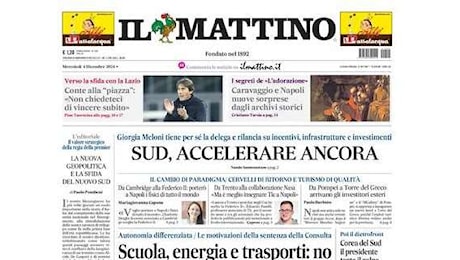 Il Mattino: Conte alla piazza: 'Non chiedeteci di vincere subito'