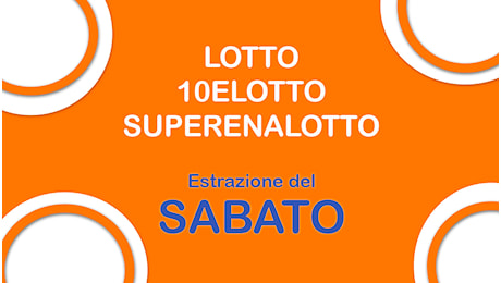 Estrazioni Lotto, Superenalotto e 10eLotto di oggi sabato 4 gennaio 2025: i numeri ritardatari e il jackpot