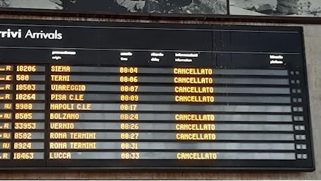 Sciopero treni, oggi e domani previsti cancellazioni e ritardi di Frecce e Intercity