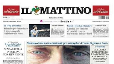 Il Mattino: “Sei stelle per lo scudetto. E Kvara accende la sfida con la Roma