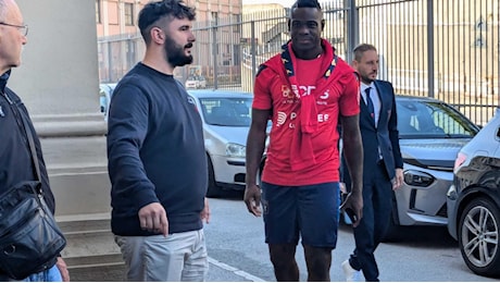 Balotelli a Genova,nel pomeriggio primo allenamento'sono carico'