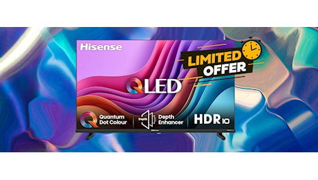 Smart TV Hisense da 40 pollici QLED FHD al minimo storico assoluto (229€)