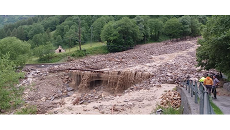 Violenti temporali in Piemonte: grosse frane in Val d’Ossola