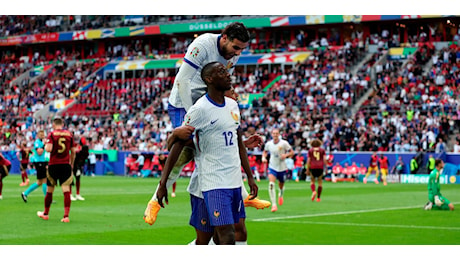 Kolo Muani lancia la Francia ai quarti di Euro 2024: Belgio ko, grana Rabiot